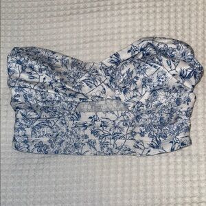 SHEIN Blue Floral Maxi Skirt and Top